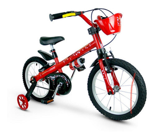 Bicicleta Infantil Nathor Aro 16 Bella Vermelha Feminina