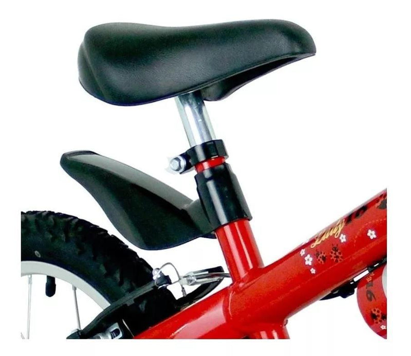 Bicicleta Infantil Nathor Aro 16 Bella Vermelha Feminina