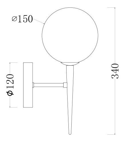 Arandela Terra Dourada 1 Lamp Arquitetizze Ar10912-1.000