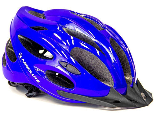 Capacete Ciclismo Absolute Nero Com Pisca Led Bike Mtb Speed