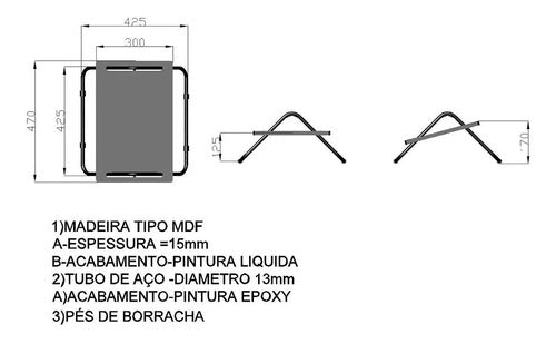 Apoio Descanso Base Suporte Ergonômico Para Os Pés - Preto