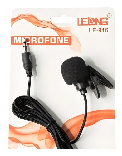 Microfone De Lapela Live Podcasts Le-916 Lelong Com Fio