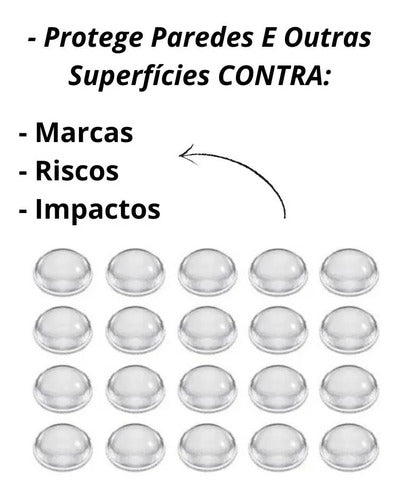 Batedor Gota Silicone Multiuso Adesivo Móveis Vidro 20 Unid.