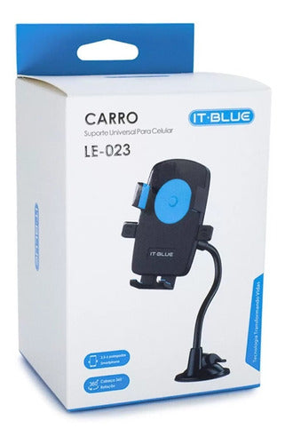 Suporte Para Celular Veicular De Parabrisa C/ Haste E Trava