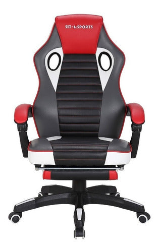 Cadeira Gamer Reclinável Base Giratória Nylon Sports