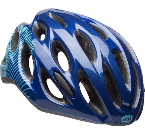 Capacete Ciclismo Bell Tempo Azul Tamanho Uw 50-57cm