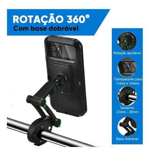 Suporte De Celular Magnético Articulado Para Moto E Bike