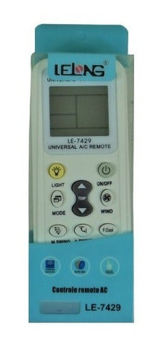 Controle Remoto Universal Ar Condicionado Le-7429 Lelong