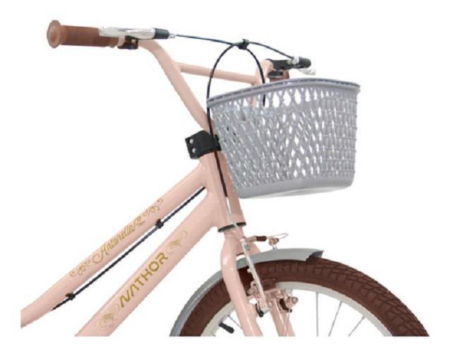 Bicicleta Infantil Nathor Antonella Teen Rosa Aro 20