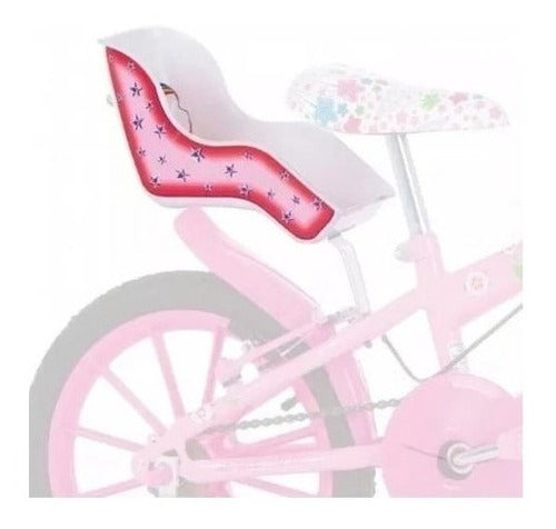 Cadeirinha Bike Para Boneca Branca E Rosa Para Bicicleta