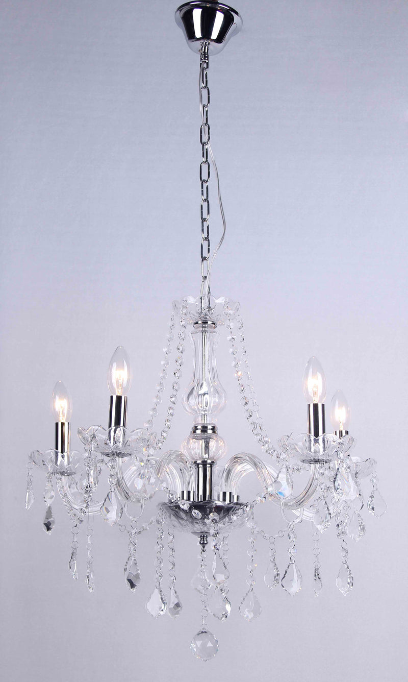 Lustre Maria Thereza Transparente 5 Braços Lc14115.000