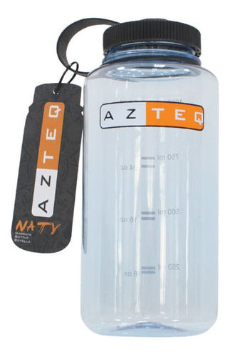 Garrafa Squeeze Naty Boca Larga 1l Resistente Bpa Free Azteq