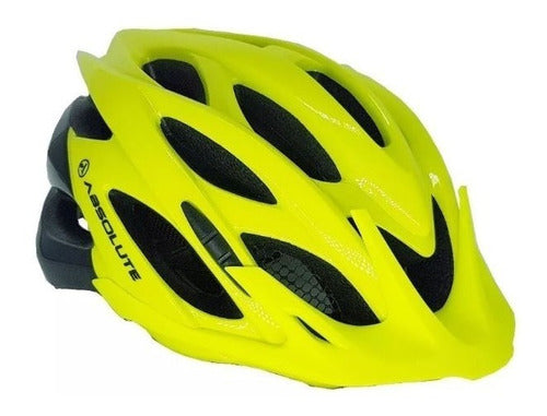 Capacete Ciclismo Bike Absolute Wild Led Amarelo/Preto M/G