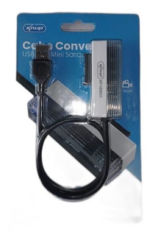 Cabo Adaptador Conversor Usb Mini Sata Knup Kp-hd822