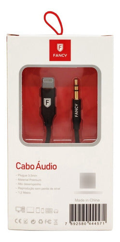 Cabo Áudio P2 Para Lightning Auxiliar Premium Fancy Cy-04