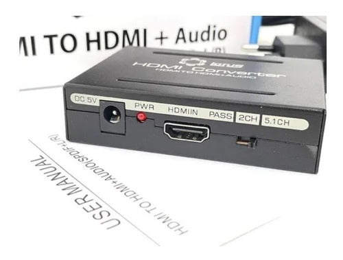 Conversor Extrator Hdmi Audio Splitter Spdif Óptica Lt-2100