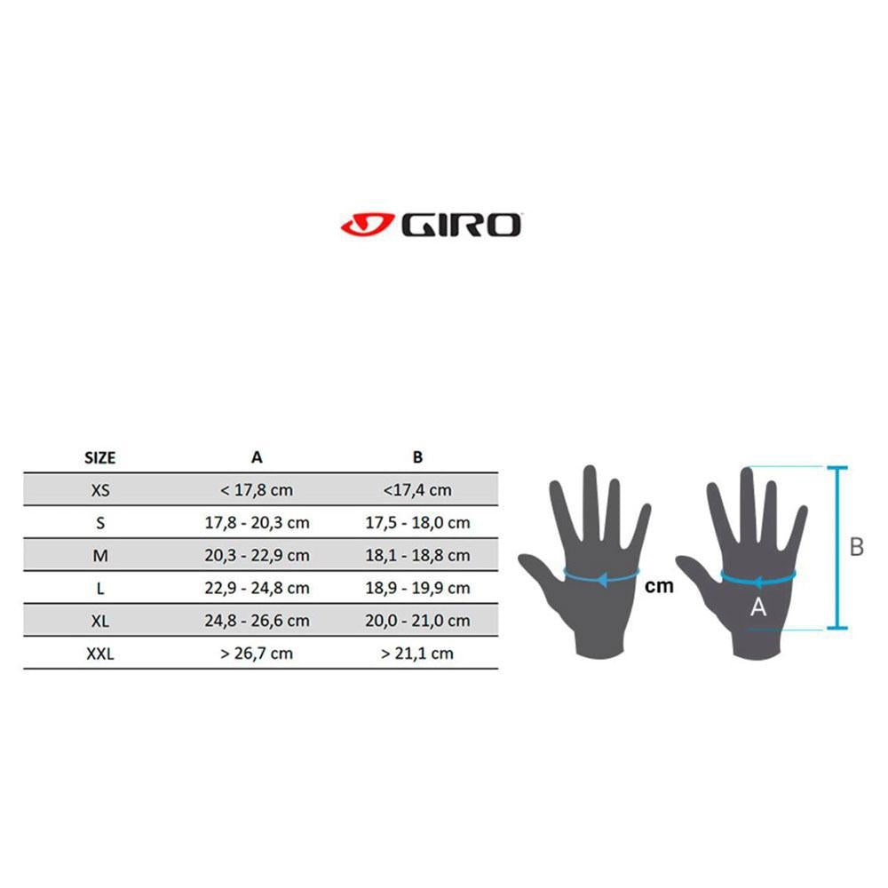 Luva Ciclismo Giro Dnd Gel Preta Dedo Longo Touch Tela Tam G