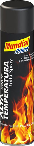 Tinta Spray Alta Temperatura 600 Preto Fosco 400ml