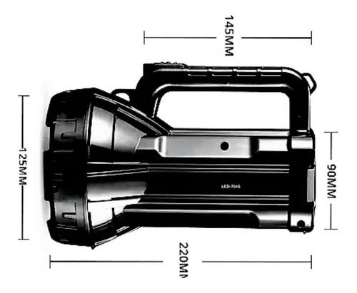 Lanterna Holofote Led Recarregável Longa Duração Dp-770