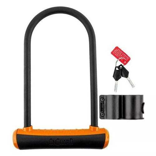 Cadeado Trava U-lock Onguard 8152 Chave Bike Moto Cores Neon