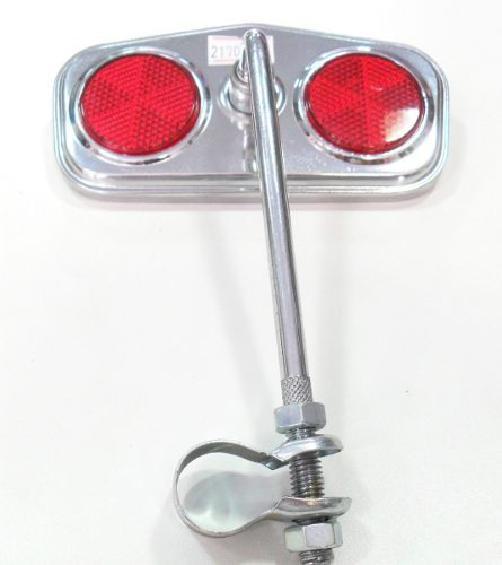 Retrovisor Espelho Bicicletas, Cromadoc/Refletor Pentagonal