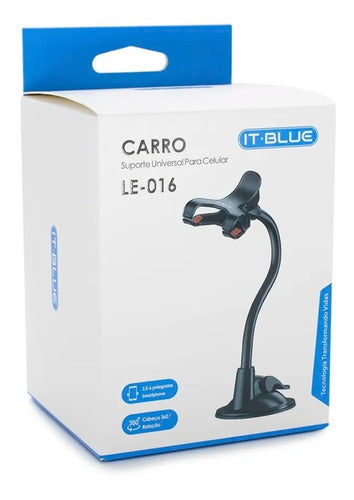 Suporte Celular Carro Gps Veicular Universal Flexível Vidro