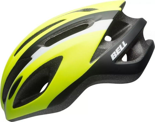 Capacete Bell Crest-r De Ciclismo Amarelo E Preto Ventilado