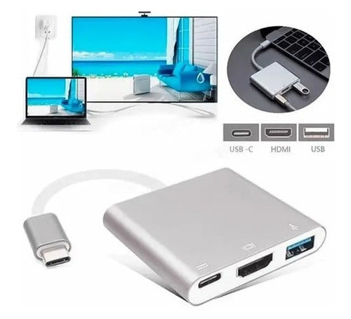 Cabo Espelhamento Celular Tv Hdmi 4k Usb Tipo C