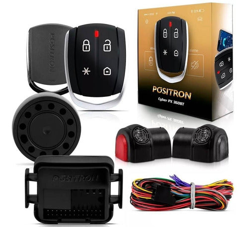 Alarme Automotivo Pósitron Cyber Px360bt Universal