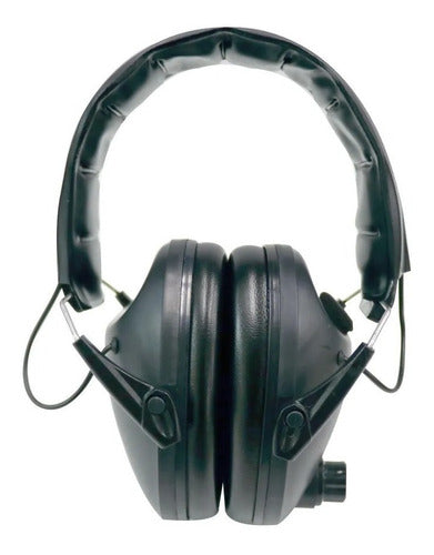 Abafador Ruido Eletrônico para Tiro Esportivo 21db Crezt Ntk Preto