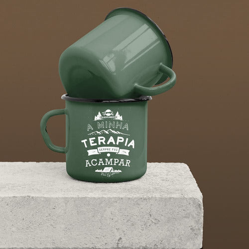 Caneca Esmaltada de Alumínio