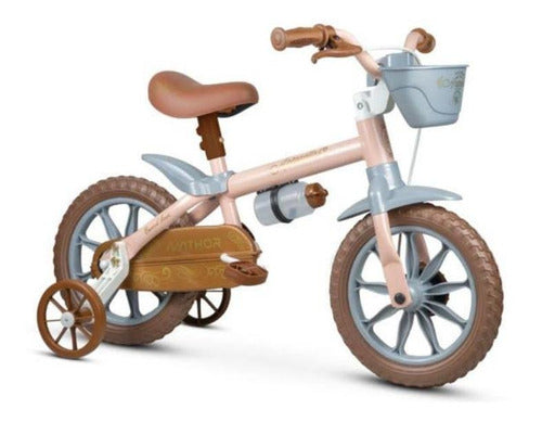 Bicicleta Infantil Nathor Aro 12 Antonella Baby Rosa 2/5anos