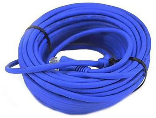 Cabo De Rede Azul Cat5e 15m Crimpado Rj45 Testado Exbom