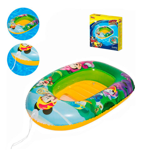 Boia Bote Divertido Bebê Infantil Inflavel Mickey Bestway