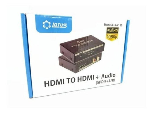 Conversor Extrator Hdmi Audio Splitter Spdif Óptica Lt-2100