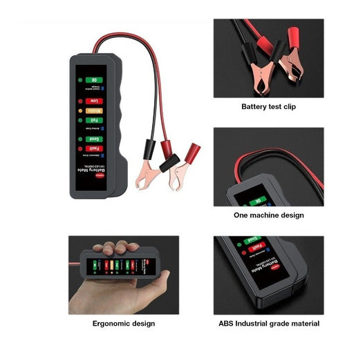 Teste De Carga De Bateria Automotiva Carro Moto 12v