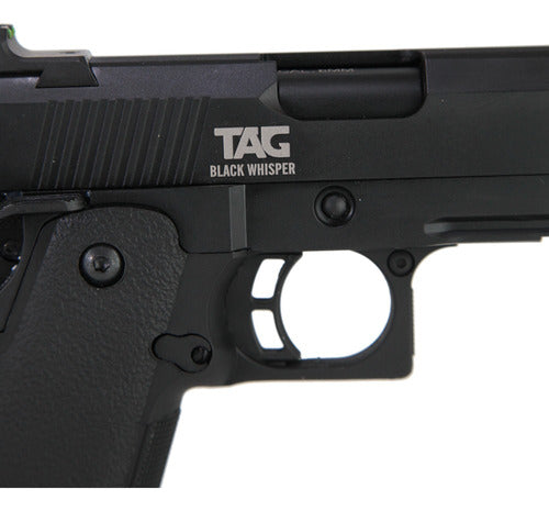 Pistola Airsoft Tag Black Whisper Hi Capa 4.3 Semiautomática