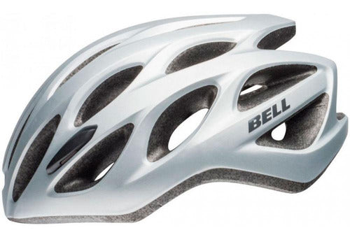 Capacete Bike Ciclismo Bell Tracker R Prata Fosco 54-61cm - Prata - Único