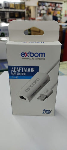 Cabo Adaptador De Rede Usb 2.0 Para Lan Rj45 10/100 Exbom