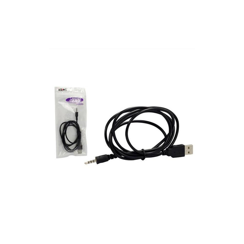 Cabo Auxiliar P2 + Usb Macho Som Autorádio Mp3 / Mp4 1,5m