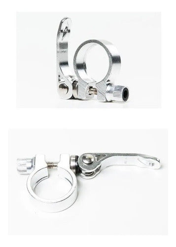 Abraçadeira Alumínio Canote Selim Com Blocagem 31.8mm Bike