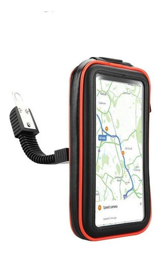 Case Impermeável Suporte Guidão De Bicicleta Moto Celular