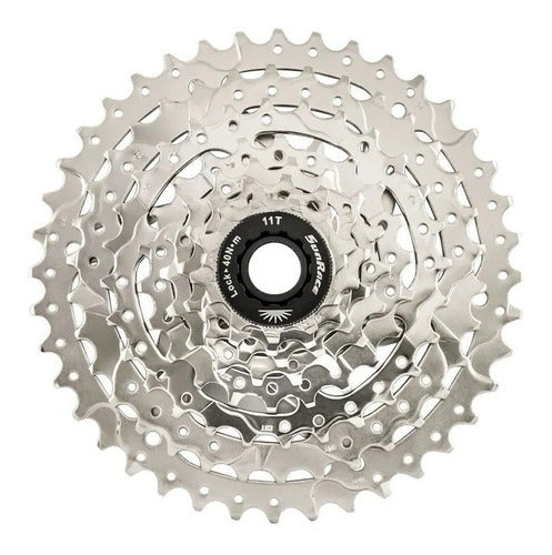 Cassete 8V Sunrace M680 11-40D Compatível Grupo Shimano Sram