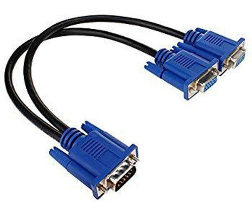 Cabo De Vídeo Vga Y Splitter Divisor 30Cm Duplo Mbtech