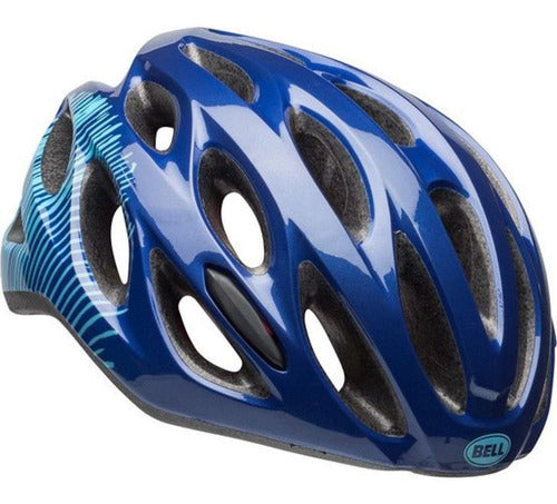 Capacete Bell Coast Feminino De Ciclismo Azul/Azul Tamanho UW