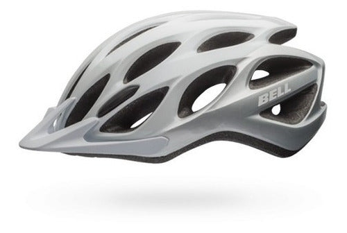 Capacete Ciclismo Bell Traverse Branco/prata Tamanho U