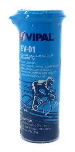 Kit Vipal Estojo De Remendo Frio Para Câmara De Ar Bicicleta