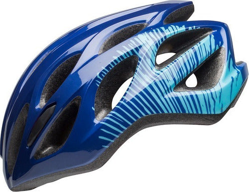 Capacete Ciclismo Bell Tempo Azul Tamanho Uw 50-57cm