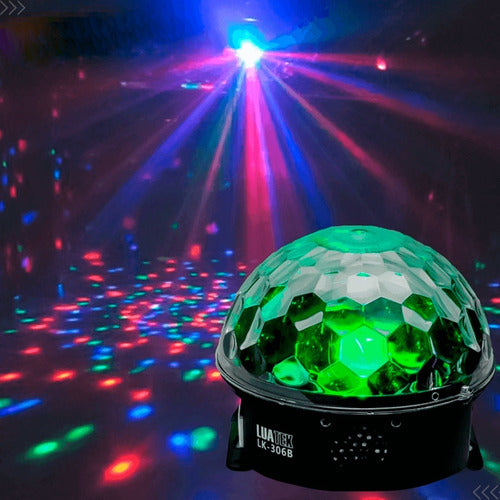 Globo Magico 6 Cores De Luz Usb Led Rgb Cristal Lk-306b