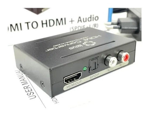 Conversor Extrator Hdmi Audio Splitter Spdif Óptica Lt-2100